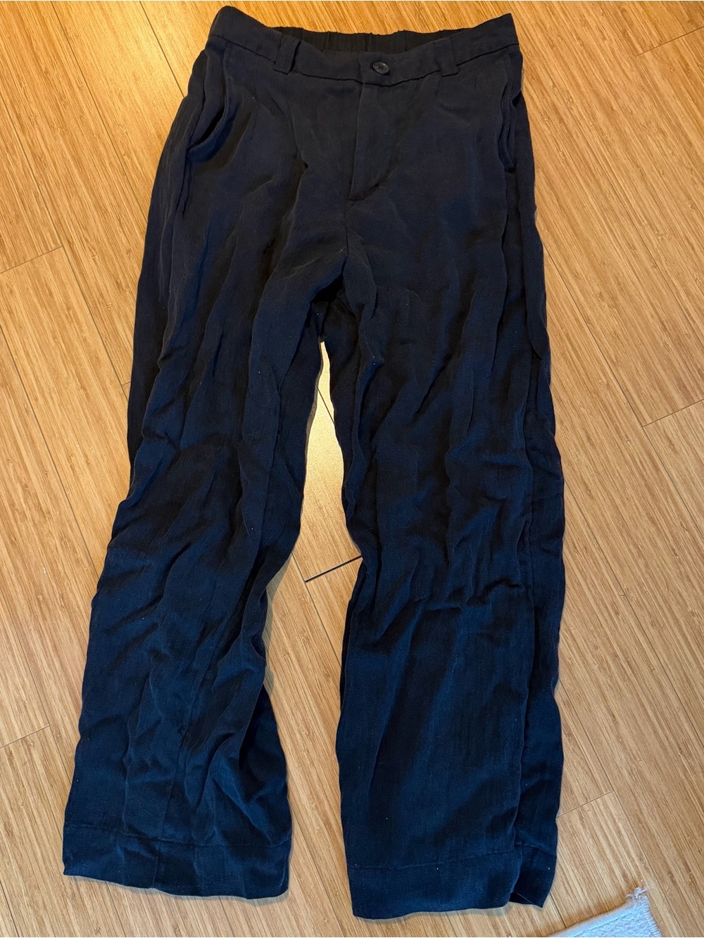 A New Day Black Linen Pants
